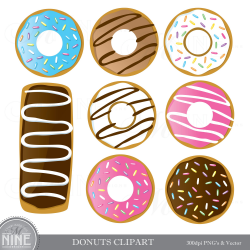 Donuts Clip Art | Donut Clipart Downloads | Donut Party ...