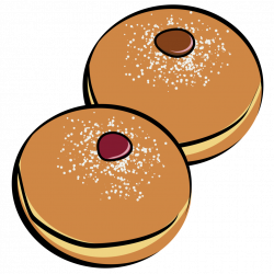 Donuts Sufganiyah Hanukkah gelt Clip art - biscuit 1024*1024 ...