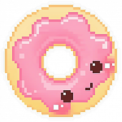 Pixel art Donuts Kavaii - others 1024*1024 transprent Png Free ...