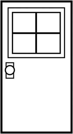 Door clipart black and white | Clipart Panda - Free Clipart Images