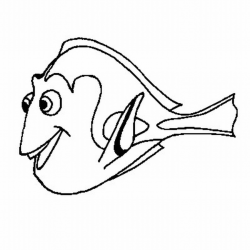 Dory clipart black and white - Clip Art Library
