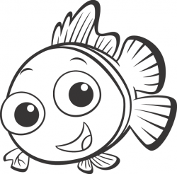Dory clipart black and white 2 » Clipart Station