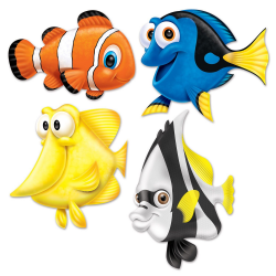 Under The Sea Fish Cutouts (12/Case) | baby svgs | Finding ...