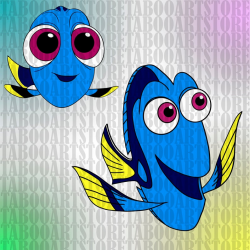 SVG Finding Dory clipart, Finding Dory svg , Dory svg, Disney clipart,  Finding Dory eps, Finding Dory eps, silhouette files