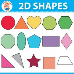 Colorful 2D Shape Clipart | Shapes Teaching Unit | Geometric ...