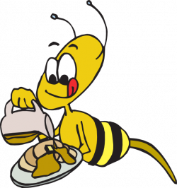 Bee Eating Pancakes Clip Art at Clker.com - vector clip art online ...