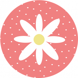Flower Dots Circle Clipart