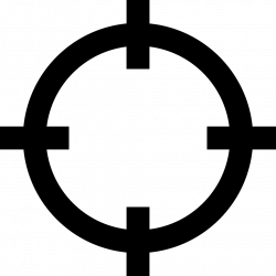dot crosshair with transparent background