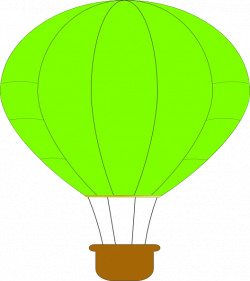 Green Hot Air Balloon Clip Art at Clker.com - vector clip art online ...