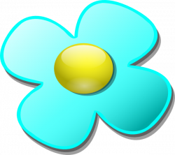 Light Blue Game Marble Flower Clip Art at Clker.com - vector clip ...