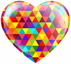 Multicolor Heart PNG Clip Art Image | Clip Art A | Pinterest | Art ...
