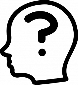 Question Mark Inside A Bald Male Side Head Outline Svg Png Icon Free ...