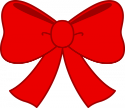 Christmas bow clipart polka dot