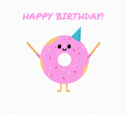 Happy Birthday Party Donut. Free Happy Birthday eCards ...