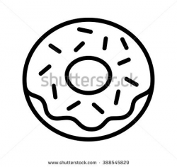 Doughnut clipart black and white 3 » Clipart Station