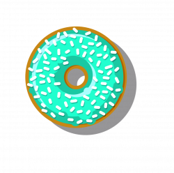 Donuts Food Cafe Pillow Clip art - blue donut 1318*1310 transprent ...