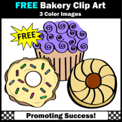 FREE Bakery Clip Art, Donut Clipart, Cookie, Cupcake SPS