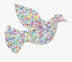 Dove Clipart Abstract - Colourful Peace Dove #2447500 - Free ...