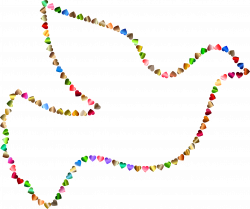 Clipart - Prismatic Peace Dove Love 3 Variation 2