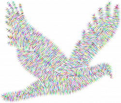 Clipart - Prismatic Abstract Peace Dove