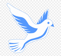 Blue Dove With Sun Clipart - Flying Dove Clip Art, HD Png ...