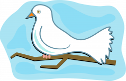 Clipart - White Dove