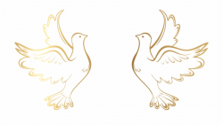 Gold Doves Decoration Transparent Png Clip Art Image ...