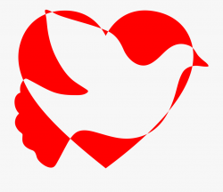 Peace Dove Clipart Heart - Easy Border Design On Chart Paper ...