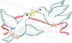 Marriage Proposal Clipart | Wedding Dove Clipart