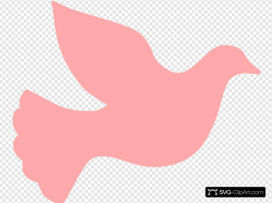 Pink Dove Clip art, Icon and SVG - SVG Clipart