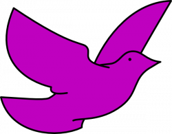 Purple Dove Clip Art at Clker.com - vector clip art online ...