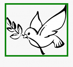 Peace Dove Clipart Colouring - Peace Dove, Cliparts ...
