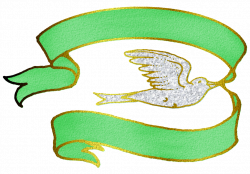 Dove with Green Ribbon PNG by clipartcotttage on DeviantArt