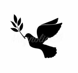 Dove Olive Branch SVG /Dove DXF / Dove Clipart /, cutting, Dove Olive  Branch vector, Dove shape, Peace, Dove Olive Branch silhouette