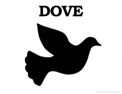 Printable Dove Silhouette - Print Free Dove Silhouette ...