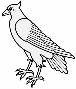 Dove - Traceable Heraldic Art