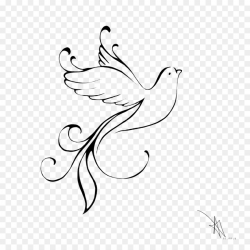 Black And White Flower clipart - Bird, Flower, Leaf ...