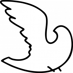 White Dove Silhouette at GetDrawings.com | Free for personal use ...