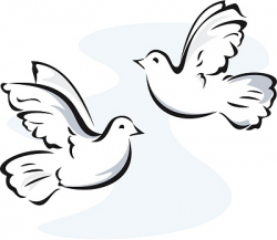 Flying doves clipart 1 » Clipart Station