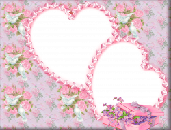 Cute Pink PNG Photo Frame with Doves | Wallpapers and more ...