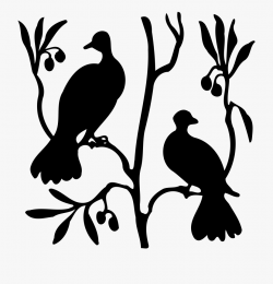 Dove Clipart Twig - Pigeons And Doves #999713 - Free ...