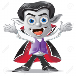 Dracula Clipart Cute Halloween Pencil And In Color ...