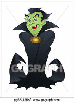 Vector Clipart - Halloween vampire cartoon. Vector ...