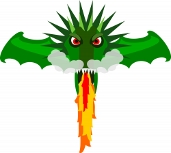Free photo: Green Dragon Clipart - graphic, green, reptile - Non ...