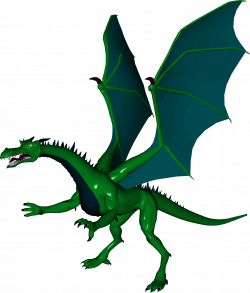 Clipart - Green Dragon