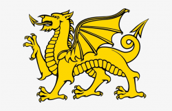 Yellow Dragon Clipart - Flag Of Wales PNG Image ...