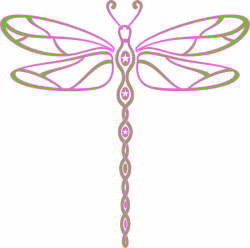 Pink And Green Dragonfly Clip Art at Clker.com - vector clip art ...