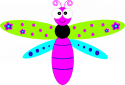 Clipart - Friendly Cartoon Dragonfly