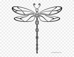 Dragonfly Clipart Line Art - Dragonfly Line Drawing - Png ...