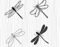 Dragonfly shapes | Etsy
